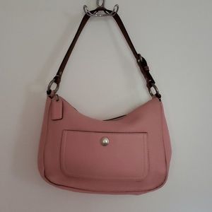 Pink leather Coach purse